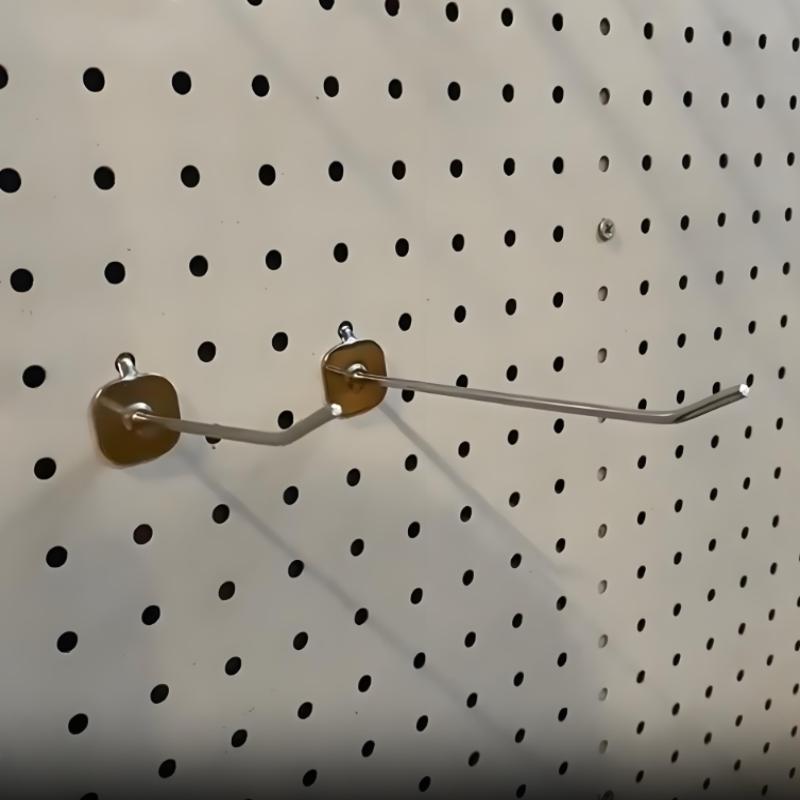 Workshop Tools Hanging - 10個入り収納ラックフック、ペグボードフック、ガレージ、作業場、収納、ディスプレイ、整理整頓用、3.3mm鉄製吊り下げツール