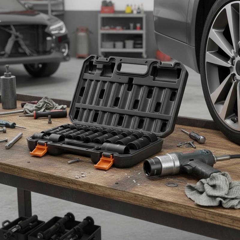 Marking Tools In Workshop - 3/8インチドライブインパクトツールキット 25ピース SAE 5/16インチ～1インチ 自動車修理 エンジンメンテナンス