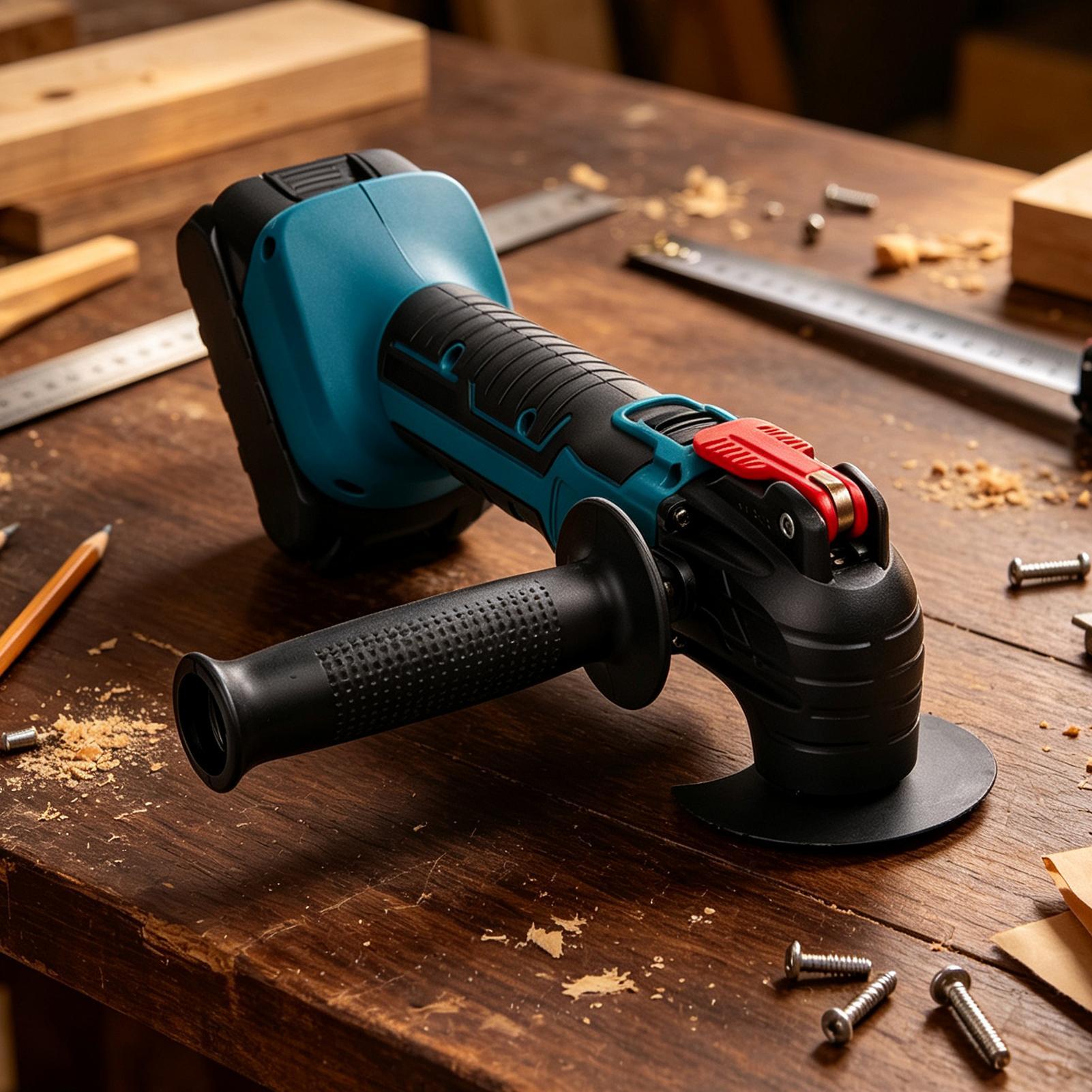 Tools For Woodworking Workshop - コードレスアングルグラインダー、振動式コードレス研磨工具、木工用アングルグラインダー、家庭用ワークショップ、ガレージ、屋外用