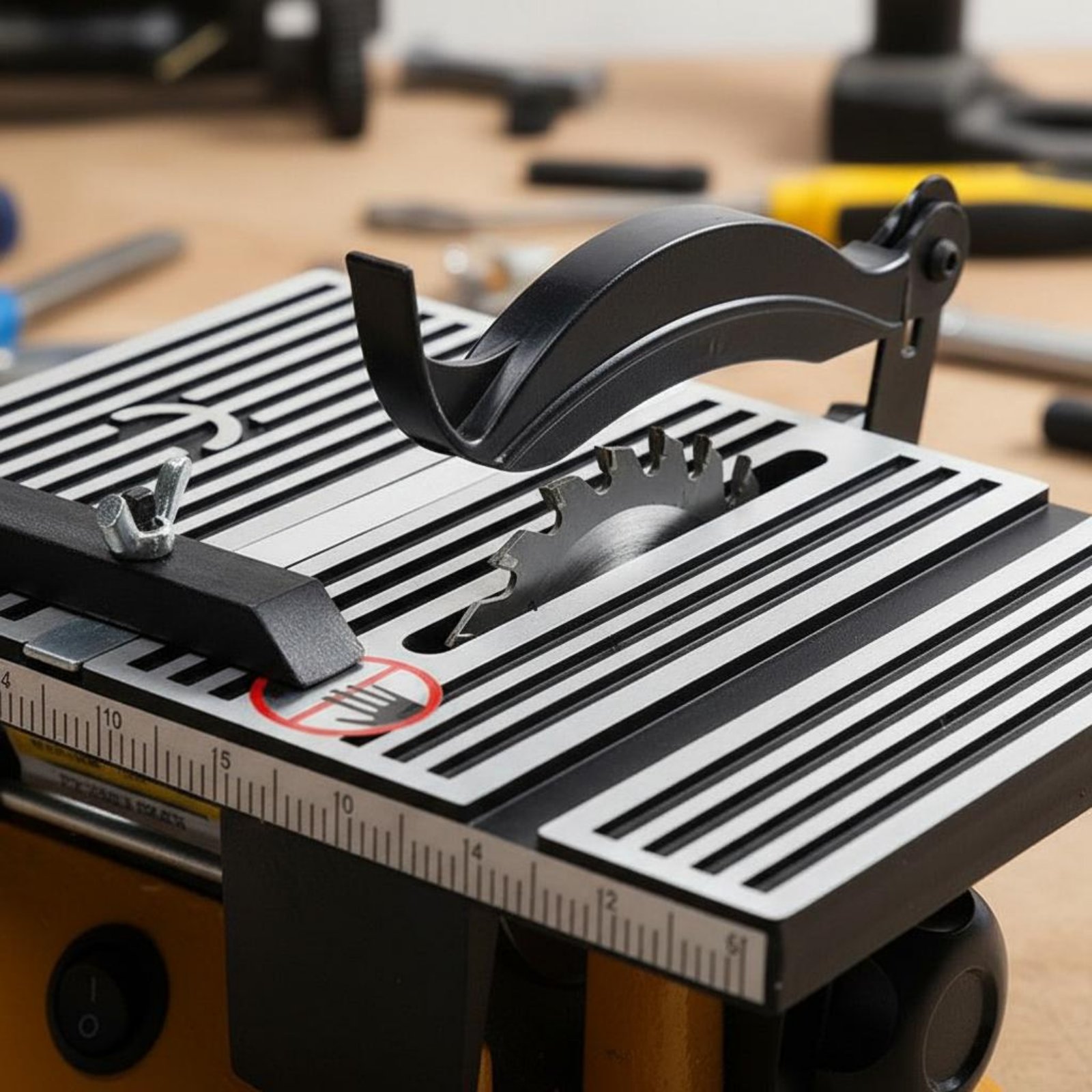 Power Tools For Workshop - ミニテーブルソー ポータブルミニチュアベンチソー切断機 低騒音電動工具 DIY愛好家、作業場、ガレージ用