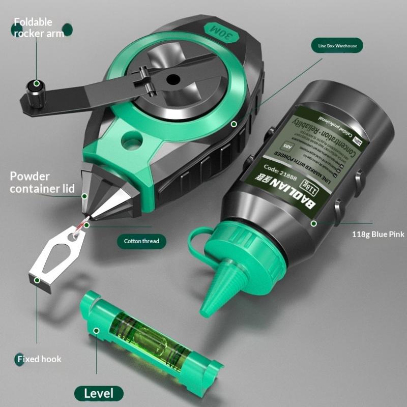 3個入りラインマーキングツールチョークラインリール、木工ワー - Marking Tools In Workshop のレビューと価格