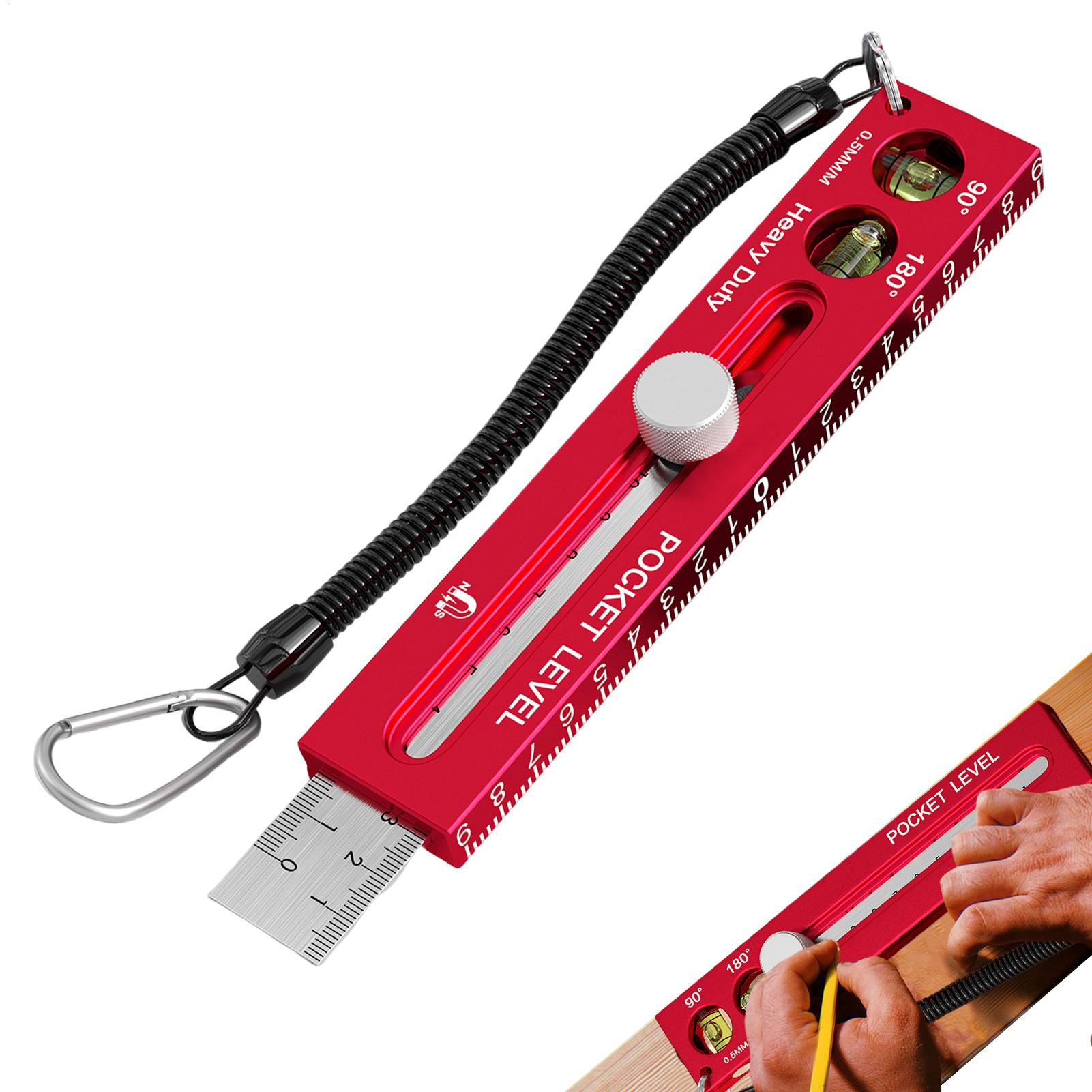 磁気木工定規アルミ合金レベルマーキングゲージメートル法インペ - Marking Tools In Workshop のレビューと価格