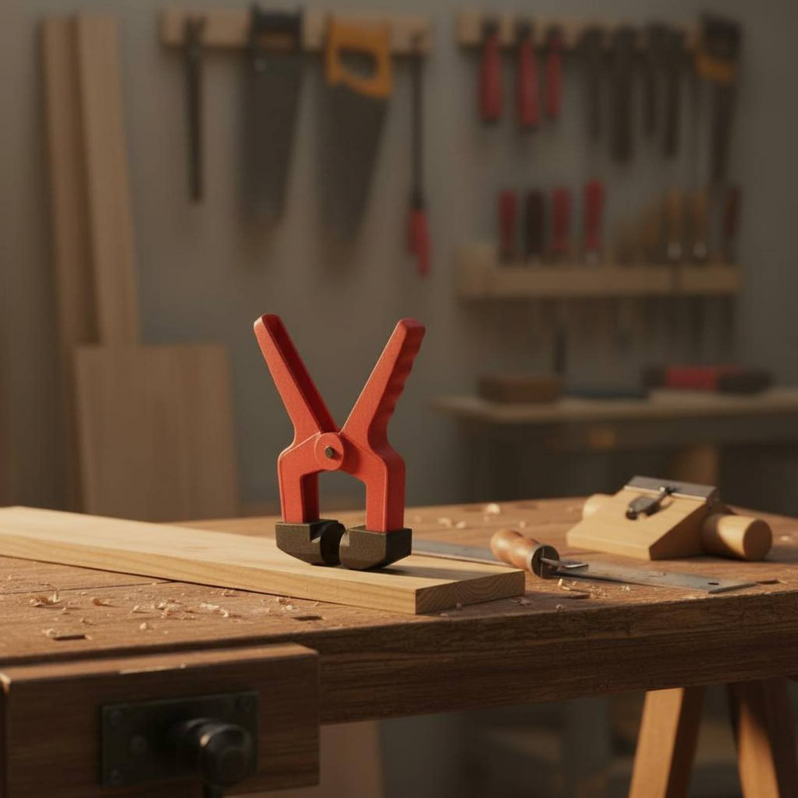 三角クランプ クランプ 赤色プラスチックコイルクランプ ハン - Tools For Woodworking Workshop のレビューと価格