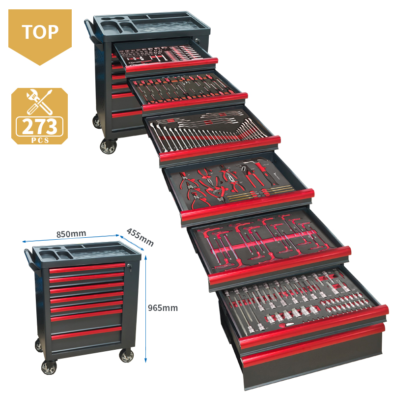 7段引き出しツールトロリー、273個のEVAフォームツールセ - Tools Trolley For Workshop のレビューと価格