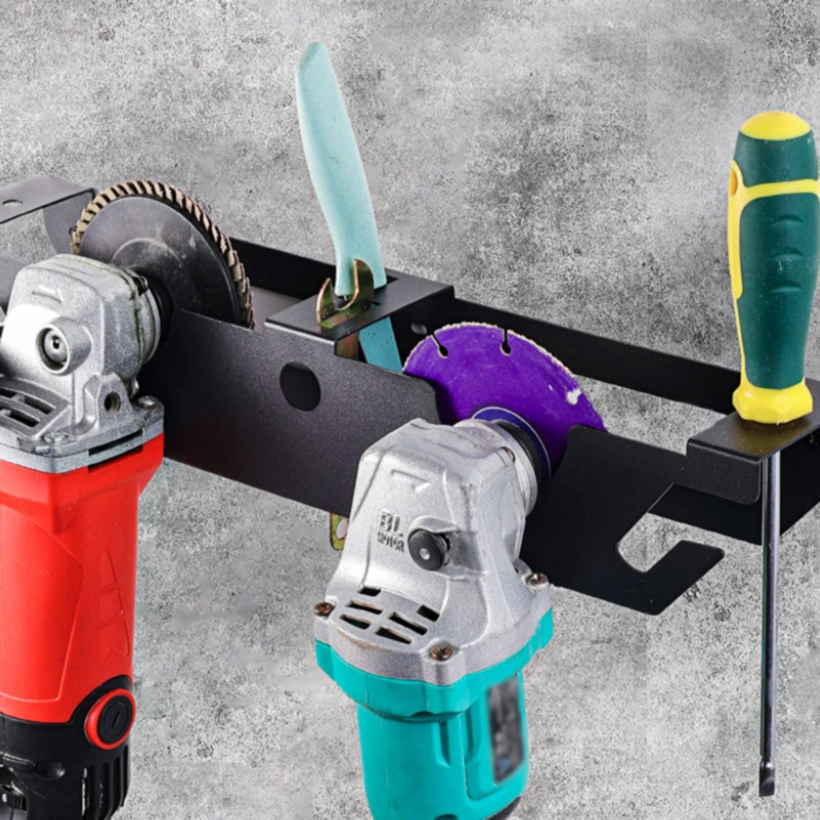 4ベイアングルグラインダーラック、ヘビーデューティーメタルア - Power Tools For Workshop のレビューと価格