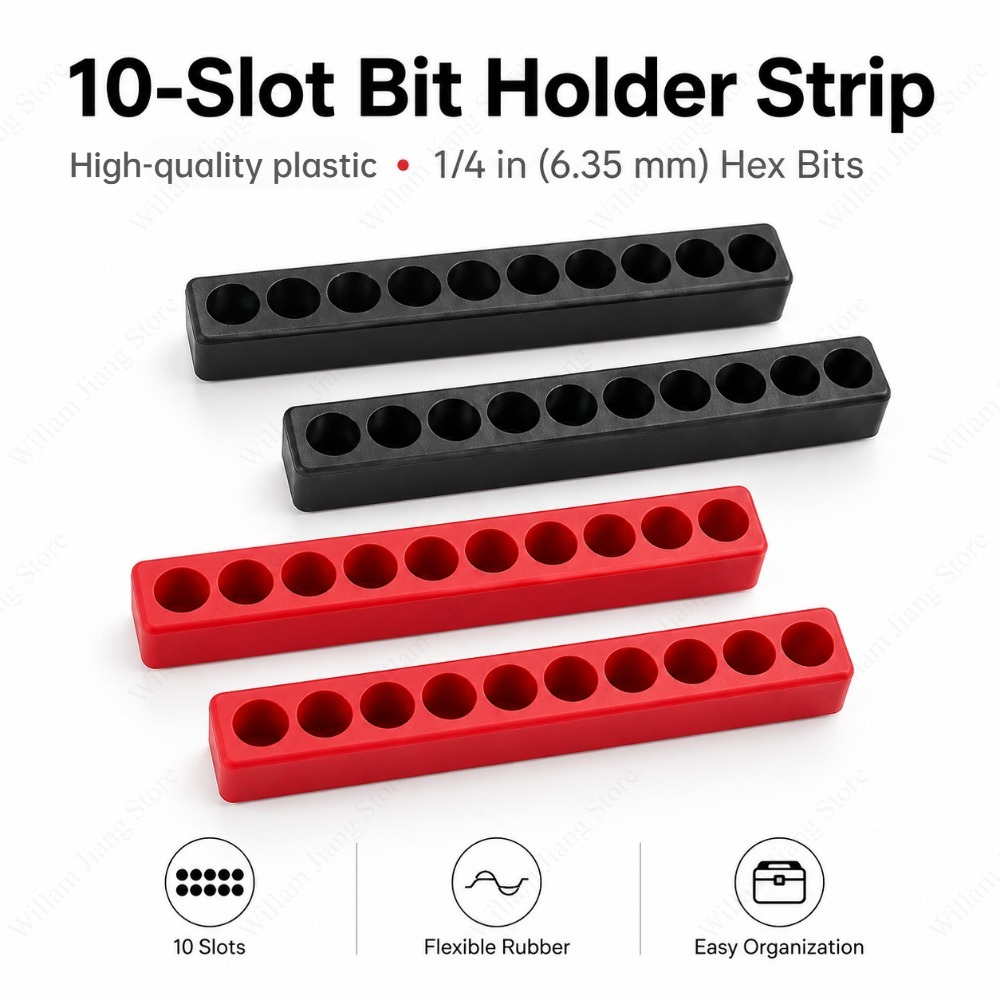 10ポジションビットオーガナイザーケースは1/4インチの六角 - Tools At Workshop のレビューと価格