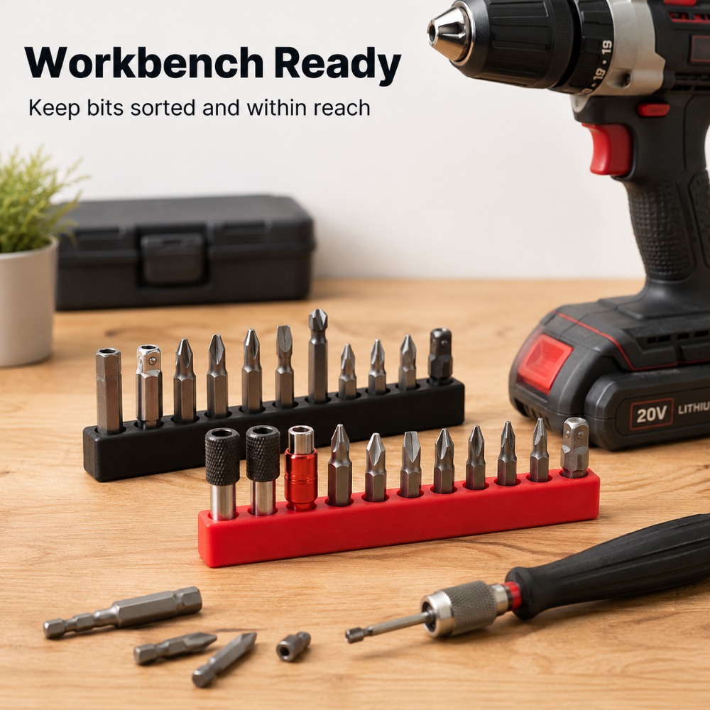 10ポジションビットオーガナイザーケースは1/4インチの六角 - Tools At Workshop のレビューと価格