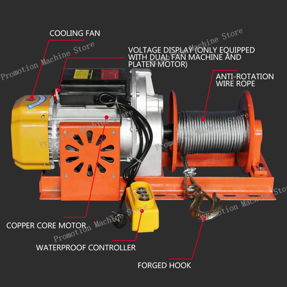 500kg 30m 電動ケーブルホイスト リフティングワイヤ - Workshop Tools Hanging のレビューと価格
