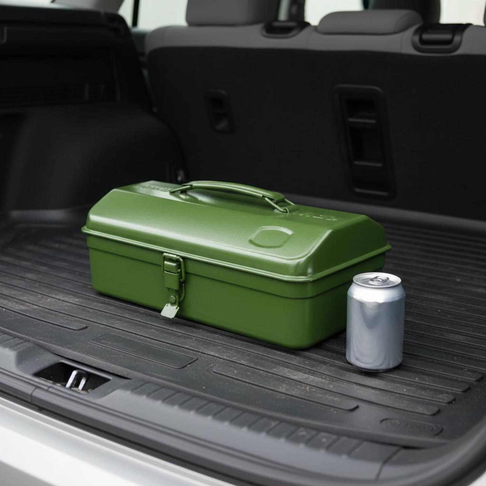 鉄製ツールボックス 重厚型頑丈な金属製収納箱 車載用ポータブ - Tools Workshops のレビューと価格