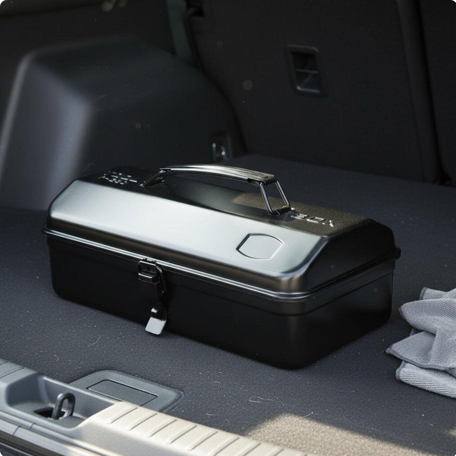 鉄製ツールボックス 重厚型頑丈な金属製収納箱 車載用ポータブ - Tools Workshops のレビューと価格
