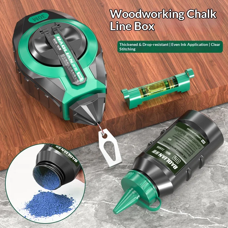 3個入りラインマーキングツールチョークラインリール、木工ワー - Marking Tools In Workshop のレビューと価格