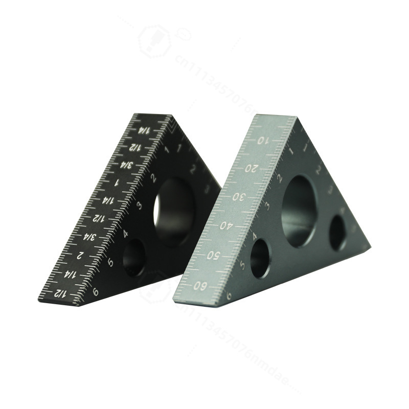 厚いアルミ製三角定規 90/45度 °   木工用直角測定ゲ - Marking Tools In Workshop のレビューと価格